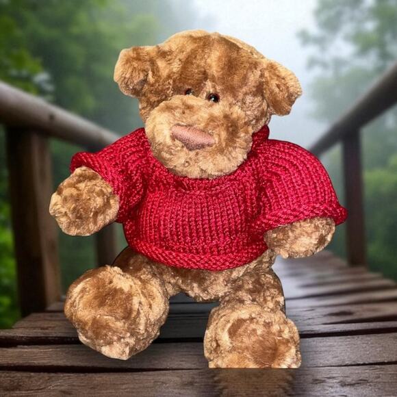 Gund Plush Teddy Bear Sweater Lindt Stuffed Animal Nursery Decor Baby Shower 9” - Picture 10 of 10